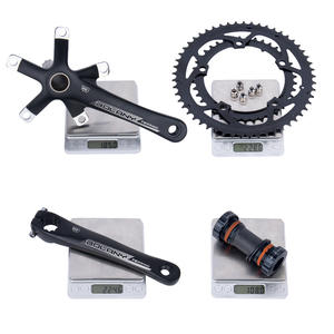 Juego de Bielas Bolany 52-36t 130BCD Hueco Integrado de Doble Plato para Bicicleta de 8-9 Velocidades, Color Negro - Product Image 4