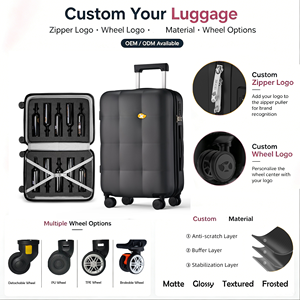 Nouvelle conception MGB : <span class=keywords><strong>Valise</strong></span> cabine pour avions, bagage à roulettes avec serrure TSA, sac de voyage moderne - Product Image 5