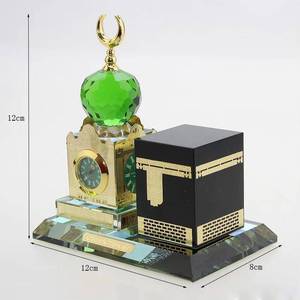 Reloj de cristal con diseño de la Torre del Mecca y la Kaaba, regalo de boda musulmán de Oriente Medio para invitados, nuevo diseño 2023 - Product Image 2