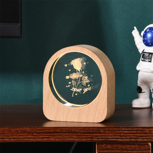 Purple <strong>Cloud</strong> Wholesale 3D Laser Engraving Solar System Starry Sky Star Moon Design Crystal Ball Glass Etached Led <strong>Night</strong> <strong>Light</strong> - Product Image 2
