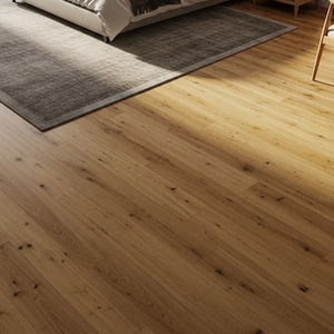 Plancher en bois dur de chêne blanc non fini, 20 mm, à texture de scie à trois couches, grade ABC, insonorisant, système clic, certifié ISO9001, avec WineCellar - Product Image 1