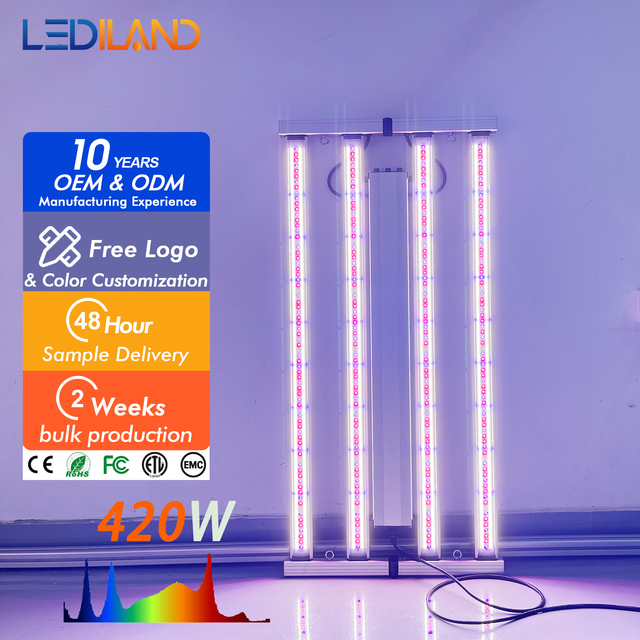 LEDILAND 400W for Samsung LM301H EVO+Osr 660NM 700W Lm30h UV IR LED Grow Light Bar Aluminum IP65 for Bloom for Siesta De Cultivo
