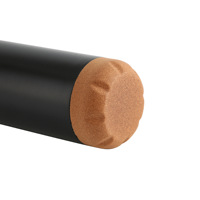 Nouveauté : Bouteille d'eau portable isotherme conique en acier inoxydable 18/8 de 500 ml (17 oz) avec couvercle en bois, anti-fuite