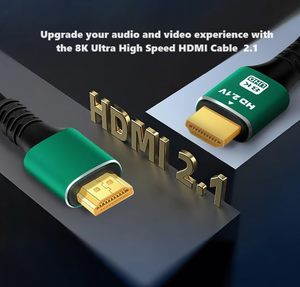 Câble <span class=keywords><strong>HDMI</strong></span> SYONG haute vitesse 8K60Hz Ultra HD, HDR, 48 Gbps, VRR, 1,5 m/1,8 m, parfait pour les téléviseurs, les moniteurs, les cinémas maison, les projecteurs - Product Image 2