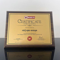 Personnalisé Or Argent En Aluminium En Bois Certificat Médaille Prix Plaques Vierges