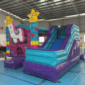 Combo Inflable con Diseño <span class=keywords><strong>de</strong></span> Llama, Castillo Inflable con Tobogán para Niños, Ideal para Alquiler en Fiestas - Product Image 3