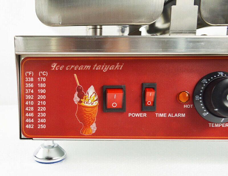 1560W Electric Commercial Bear Taiyaki Ice Cream Cone Maker Products