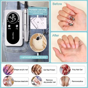 Machine à percer les ongles électrique professionnelle OEM 45000 tr/min V2 rechargeable portable à faible bruit pour manucure et pédicure - Product Image 3