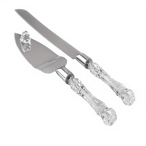 Best Selling Stainless Steel Acrylic Handle Cake Server knife Finishing Design Best Style Wedding Party Birthday kitchen <b>tools</b> - Product Image 1