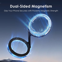 Support de téléphone portable pliable en alliage d'aluminium flexible magnétique double face Mechrig