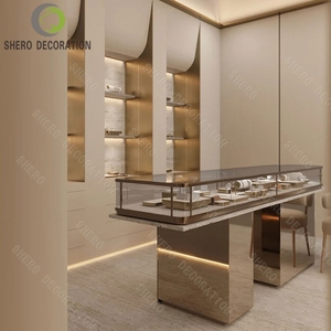 Custom Jewellery Store Display Cabinet Luxury Showroom Furniture Design Lockable Glass Jewelry Shop Furniture Design - Product Image 2