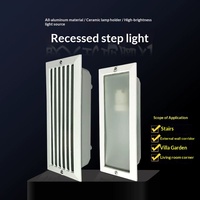Lampes LED encastrées en aluminium pour extérieur, éclairage de coin, rampe de voiture, garage et allée