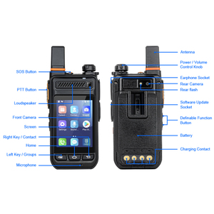 Walkie-talkie Android impermeable, radio bidireccional WiFi GPS móvil de la mejor calidad intercomunicador de red - Product Image 6