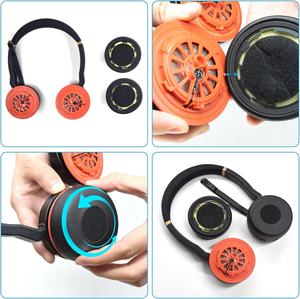 Almohadillas de repuesto de cuero proteico de alta calidad para Jabra <span class=keywords><strong>Evolve</strong></span> <span class=keywords><strong>75</strong></span> <span class=keywords><strong>75</strong></span> + / <span class=keywords><strong>75</strong></span> UC / 75MS con espuma de memoria suave - Product Image 6