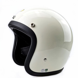 Casco de Motocicleta RHR Estilo Cafe Racer Japonés Vintage, Casco de Moto Retro de Fibra de Vidrio, Casco Abierto Ligero - Product Image 2