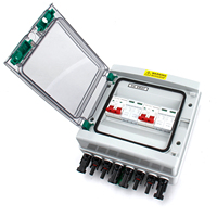 Boîtier de distribution photovoltaïque solaire FALIANG avec protection contre la foudre, 2 entrées, 2 fusibles DC 600V, MCB, SPD, étanche IP65, 8 voies