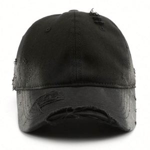 Casquette de baseball unisexe vintage délavée et déchirée, imprimée en sérigraphie, écologique, pour toutes les saisons - Product Image 2