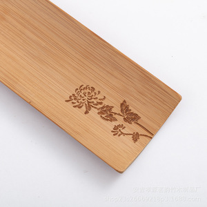 Juego de Cucharas de Té de Bambú Talladas a Mano con Diseño de Flor de Ciruelo, Orquídea y Crisantemo, Accesorios para la Ceremonia del Té - Product Image 5