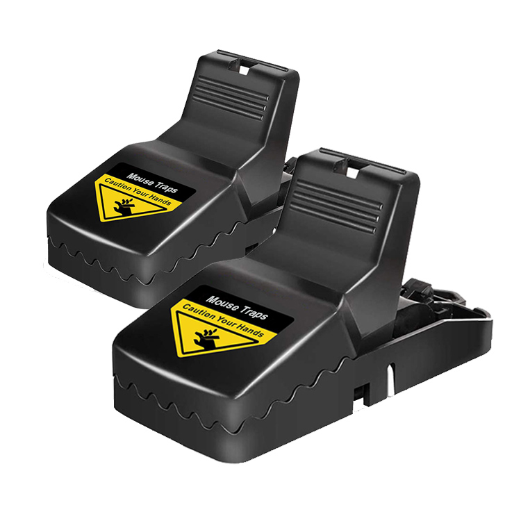 Китайский Производитель, низкая цена, автоматическая многоразовая черная пластиковая ловушка для мыши, ловушка для мыши