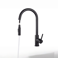 Robinet de cuisine flexible extractible HuSheng, corps en acier inoxydable 304, eau froide et chaude, pour salle de bain et évier de cuisine