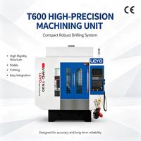 Centre d'usinage vertical CNC LEYO T600 Fanuc Robodrill BT30 à broche unique, machine VMC automatique avec moteur