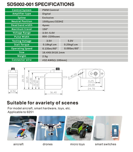 2.<span class=keywords><strong>5g</strong></span> Độ chính xác cao kỹ thuật số <span class=keywords><strong>Mini</strong></span> động cơ <span class=keywords><strong>servo</strong></span> coreless 3.5V - 5.0V 150 ° nhỏ RC servos cho máy bay <span class=keywords><strong>mini</strong></span> Z xe robot thông minh khóa - Product Image 6