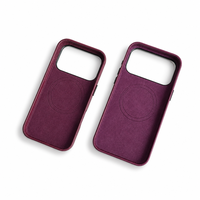 Étui de téléphone en cuir ciré vintage, marque OEM, coque arrière magnétique, étui personnalisé de luxe pour iPhone 18 Pro Max pour iPhone Duo