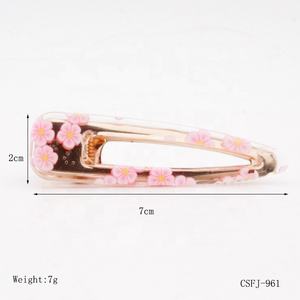 YIYI आईएनएस एक्रिलिक hairclip पारदर्शी फूल बाल क्लिप रंगीन कैंडी देवियों फूल सैंडविच बाल के लिये कांटा बच्चों के लिए विशेष - Product Image 4