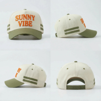 Gorra de Béisbol de Algodón de 5 Paneles Estilo A-Frame Personalizada de Alta Calidad, Logotipo Bordado en 3D, Gorras Deportivas Unisex de Dos Tonos con Gamuza