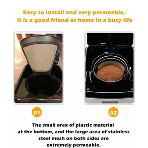 Vàng-tone vĩnh viễn 80 lưới lọc cà phê 12-Cup cho Máy pha cà phê - Product Image 3