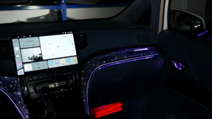 Système d'éclairage ambiant pour voiture SJC LHD/RHD 64 couleurs pour <span class=keywords><strong>Toyota</strong></span> Alphard série 20 2008-2015, éclairage LED ciel étoilé 12V, systèmes d'éclairage automobile - Product Image 5