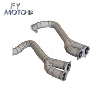 Pour Porsche 718 GT4 GTS SS304 20-22 avec bouclier thermique Downpipe