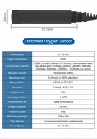 Détecteur d'oxygène dissous RS485, capteur portable de fluorescence pour l'oxygène dissous dans l'eau, analyseur et transmetteur pour eau de mer et eau douce