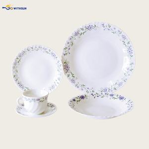 Vajilla <span class=keywords><strong>de</strong></span> Vidrio Gowithsun, Juego <span class=keywords><strong>de</strong></span> Vajilla <span class=keywords><strong>de</strong></span> Vidrio Opal <span class=keywords><strong>Arcopal</strong></span> <span class=keywords><strong>de</strong></span> 20 Piezas, Resistente al Calor, Apto para Lavavajillas, Ecológico - Product Image 1