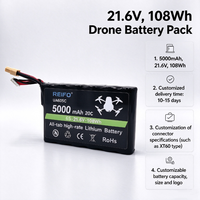 Paket Baterai OEM & ODM 21.6V 108Wh 5000mAh 21700 20C Arus Tinggi Tab All-Pole Baterai Lithium Drone Paket Baterai Lithium-ion