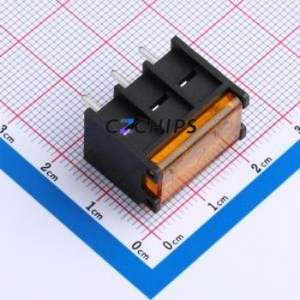 DBT50G-6.35-3P-BK-P OGC Barrier <b>Terminal</b> <b>Block</b> Through hole Component (THT),P=6.35mm <b>Connector</b> Three Sides 6.35mm 1x3P Edge Pin - Product Image 1