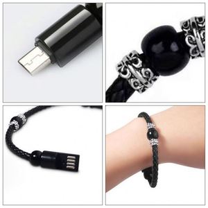 Micro USB Beaded Data <b>Cable</b> Small Plastic Fast Charger Bracelet <b>Charging</b> <b>Cable</b> for Personal - Product Image 5