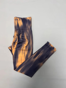 Pantalon de yoga sans couture taille haute pour femme, effet dégradé, collant galbant fessier, pour la gym et l'entraînement, vêtements féminins - Product Image 2