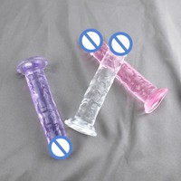 Dildo de Gelatina Suave y Realista, Dildo Pequeño para Punto G, Juguetes Sexuales para Principiantes, Placer Sexual Anal para Mujeres