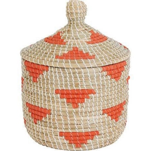 Cesta de Almacenamiento Ecológica de Jacinto de Agua y Pasto Marino, Estilo Boho, Elegante, con Tapa, Organizador Multifuncional, Logotipo Personalizado - Product Image 3