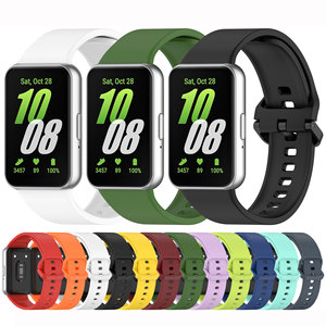 Đầy Màu Sắc Khóa Cao Su Thay Thế Vòng Đeo Tay Silicone Thể Thao Dây Đeo Đồng Hồ Cho Samsung Galaxy Fit3 Silicone Ban Nhạc Đồng Hồ - Product Image 2