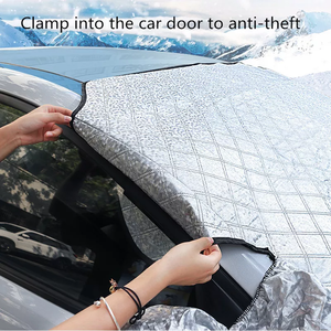 OEM – Housse de protection magnétique imperméable pour <span class=keywords><strong>pare</strong></span>-<span class=keywords><strong>brise</strong></span> de voiture, anti-neige et anti-glace, pour l'été et l'hiver, <span class=keywords><strong>pare</strong></span>-soleil pour vitres - Product Image 5