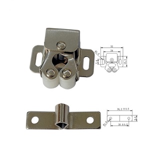 GQK Old-Fashioned Iron Magnetic Door Clamp Lock <b>Strong</b> Attraction for Furniture Cabinets Bumping Ball Latch Connectors <b>Shelf</b> - Product Image 4