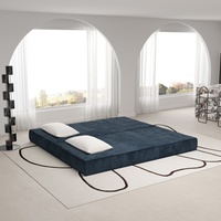 Canapé-lit convertible King Size 80 pouces, 3 places, pliable, avec 2 oreillers, combinaison DIY, sans assemblage