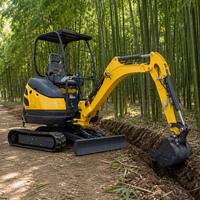 Mini-excavatrice à prix abordable 800 kg 0,8 tonne 1 tonne 1,5 tonne 2 tonnes Micro-excavatrice Petite pelle hydraulique Usine chinoise à vendre