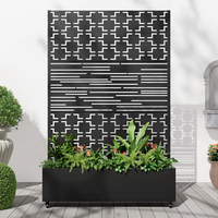 Bac à légumes surélevé en métal noir personnalisable avec treillis, bac de jardin galvanisé pour légumes et plantes grimpantes