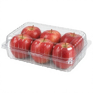 Contenedor PET transparente con diseño de pared ventilada para Apple 6 PC, – Capacidad, Rango Agrícola – PET Agrícola al por Mayor para productos frescos - Product Image 1