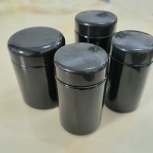 Rond Grand Pot de Rangement en Verre pour Herbes, Étanche et Étanche à l'Air, Violet, Violet Foncé, 100ml, 150ml, 200ml, 250ml, 500ml - Product Image 5
