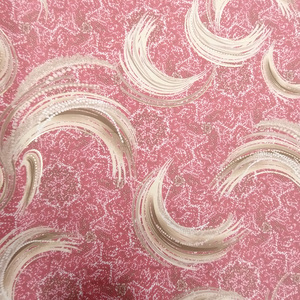 Thiệu Hưng Sản Xuất Chất Lượng Đáng Tin Cậy Vàng Dập Lụa Satin Mạ Vàng In <span class=keywords><strong>Polyester</strong></span> Satin Vải Cho Ăn Mặc - Product Image 4