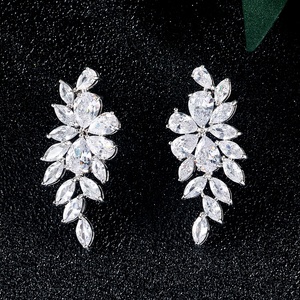 RAKOL EP2415 Boucles d'oreilles de luxe en zircon cubique 2025 plaqué or Bijoux Druzy - Product Image 6